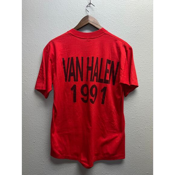 Vintage Van Halen 1991 Tour Shirt Unlawful Carnal Knowledge Rock Concert 90s L - Picture 10 of 13